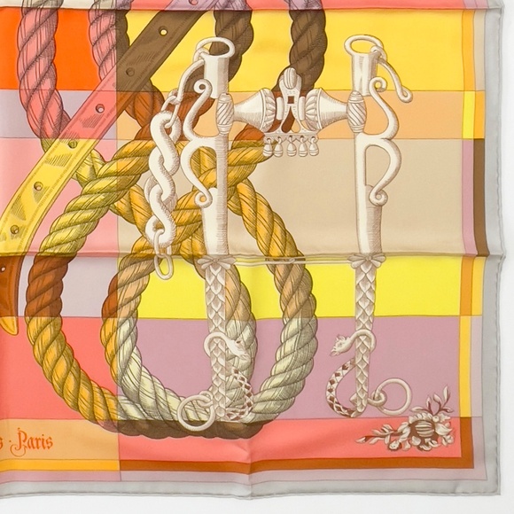 NWT Hermes Scarf Carré 90 "Della Cavalleria" Scarf2 - Picture 10 of 11